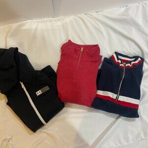 Lot of 3 womens sweatshirts Under Armour Tommy Hilfiger Leage size medium